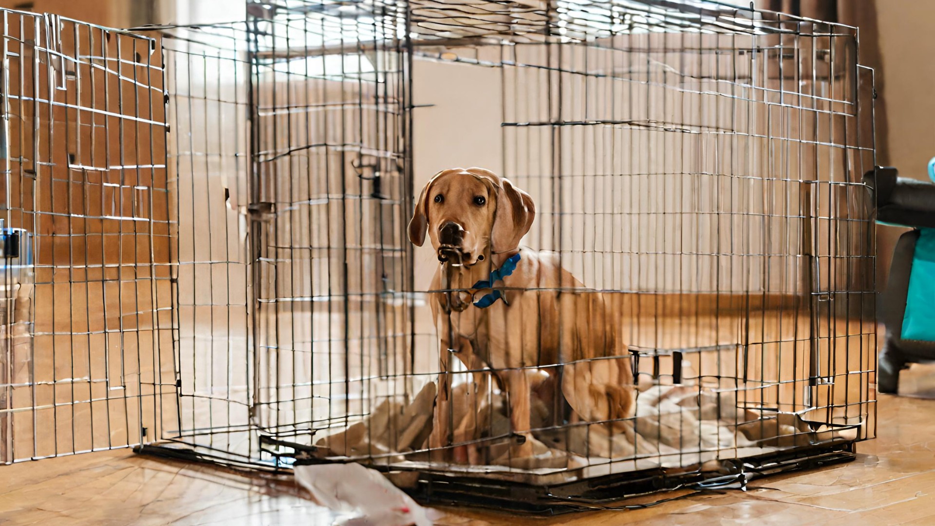 how to crate train an older dog